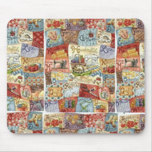 Tapis De Souris Vintage Sewing Mouse Pad !