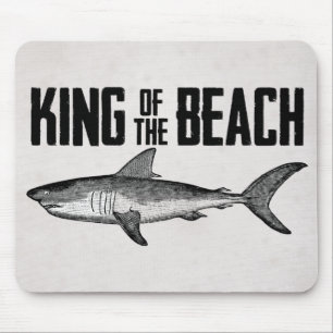 Tapis De Souris Vintage Shark Beach King
