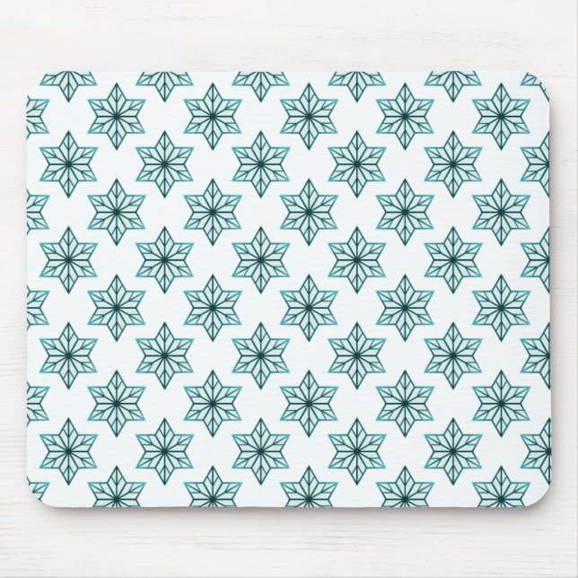 Tapis De Souris Vintage Starburst Mousepad, Turquoise (Devant)