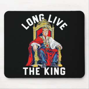 Tapis De Souris Vintage Trump Vive le roi American Patrioti
