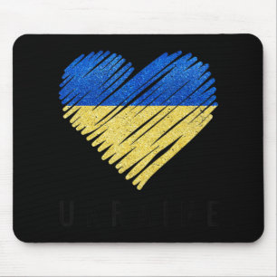 Tapis De Souris Vintage Ukraine Fierté du drapeau ukrainien
