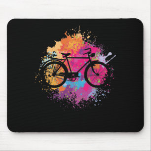 Tapis De Souris Vintage vélo avec des collants colorés