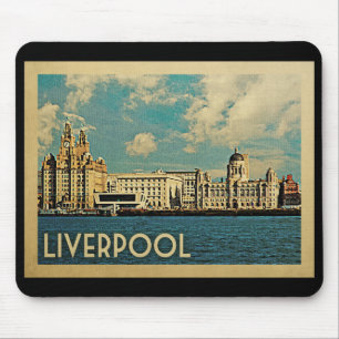 Tapis De Souris Vintage voyage de Liverpool