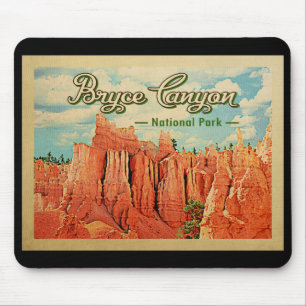 Tapis De Souris Vintage voyage de parc national de canyon de Bryce