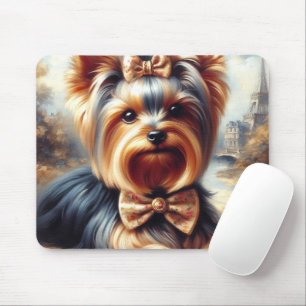 Tapis De Souris Vintage Yorkshire Terrier peinture