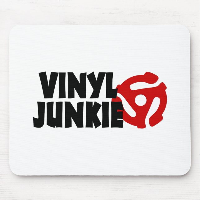Tapis De Souris Vinyl Junkie (Devant)