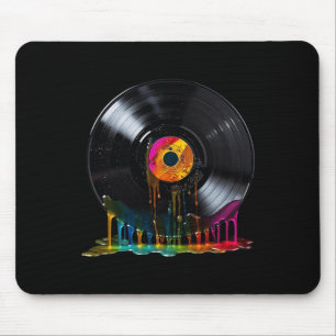 Tapis De Souris Vinyl Record coloré Retro Vintage Vinyl Record T