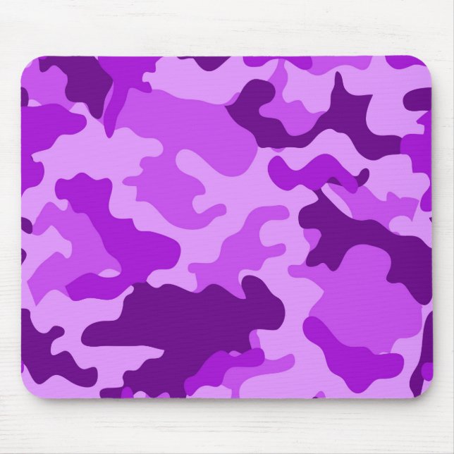 Tapis De Souris Violet Camo Mousepad (Devant)