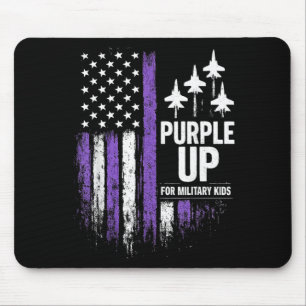 Tapis De Souris Violet pour le mois des enfants de militaires