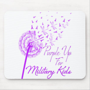 Tapis De Souris Violet pour les enfants militaires Dandelion - Moi