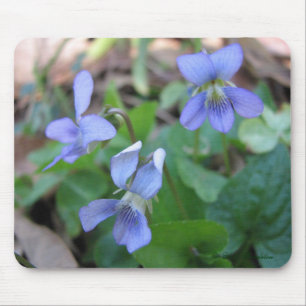 Tapis De Souris Violettes bleues Mousepad