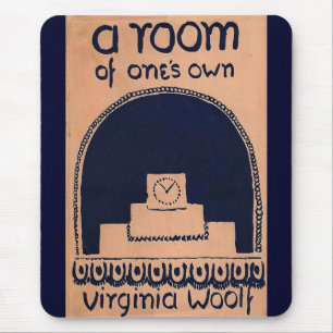 Tapis De Souris Virginia Woolf couverture d'un livre une salle de 