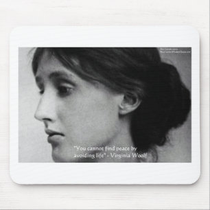 Tapis De Souris Virginia Woolf "Trouvez la paix" Cadeaux de citati