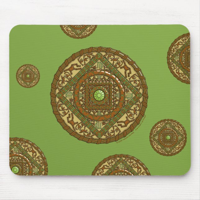 Tapis De Souris Virgo Mandala Mousepad (Devant)