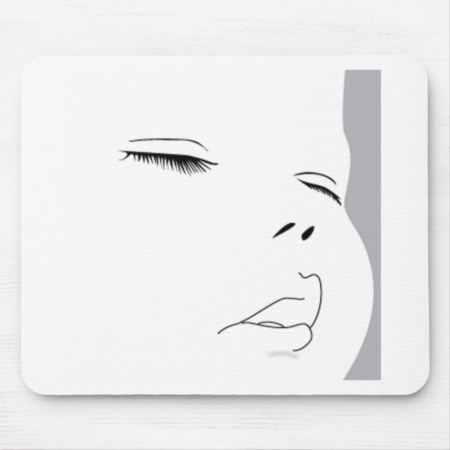 Tapis De Souris Visage 1 de bébé (Devant)