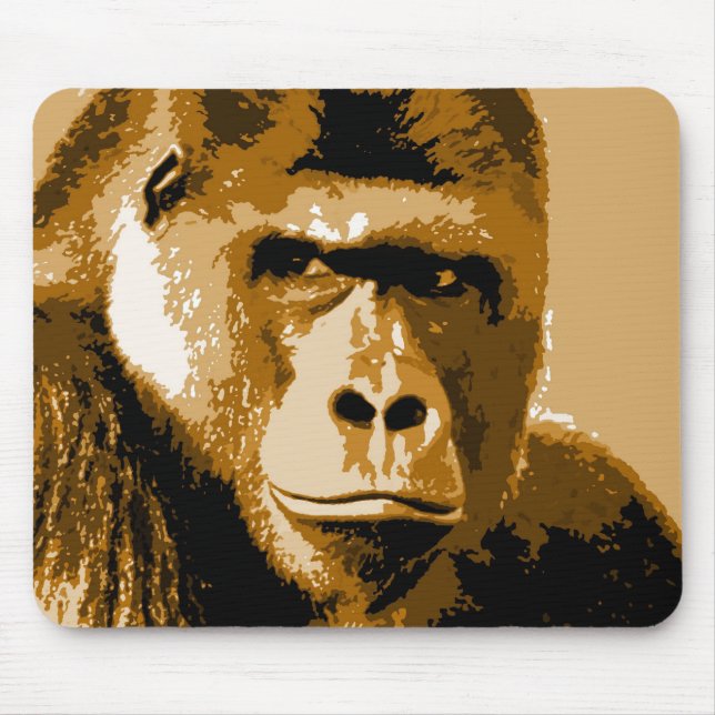 Tapis De Souris Visage de Gorilla (Devant)