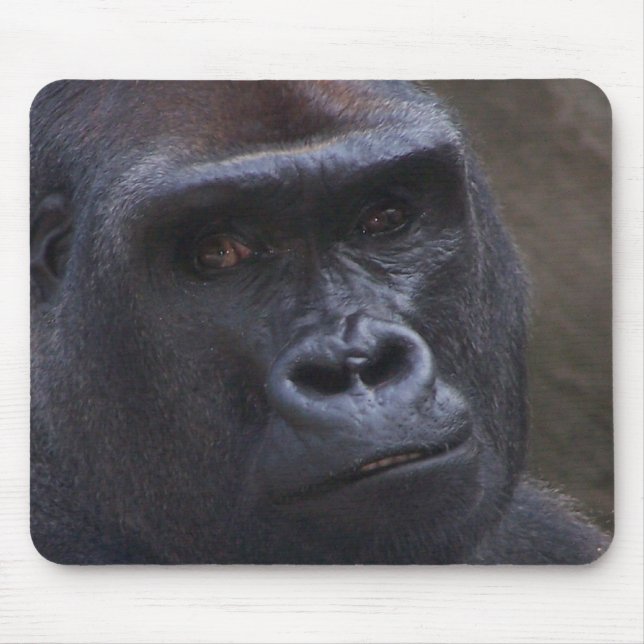 Tapis De Souris Visage de gorille (Devant)