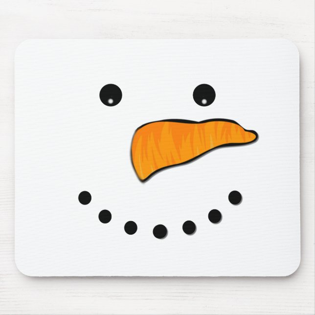 Tapis De Souris Visage de neige (Devant)