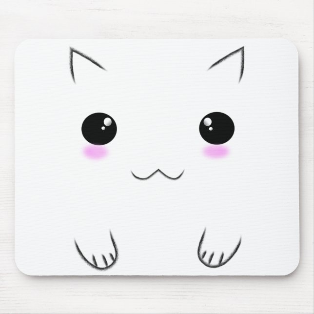 Tapis De Souris Visage mignon de chaton (Devant)