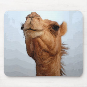 Tapis De Souris Visage Mousepad de chameau