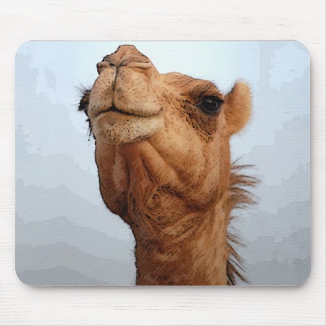 Tapis De Souris Visage Mousepad de chameau (Devant)