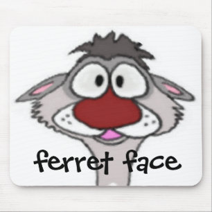 Tapis De Souris Visage Mousepad de furet