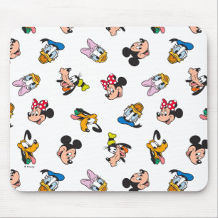 Tapis De Souris Visages souriants Mickey et ses amis Motif