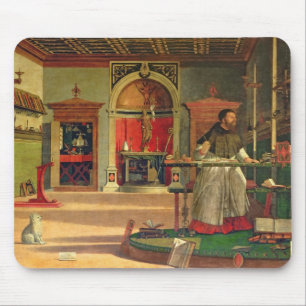 Tapis De Souris Vision de St. Augustine, 1502-08 (huile sur toile)