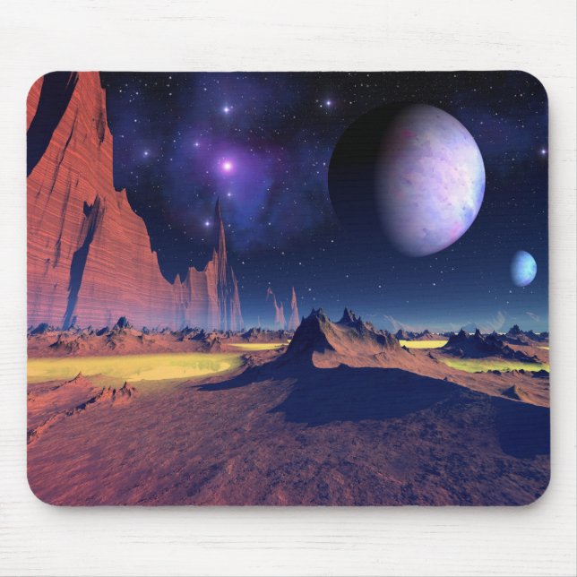 Tapis De Souris Viste stellaire - Imaginaire espace art mousepad (Devant)