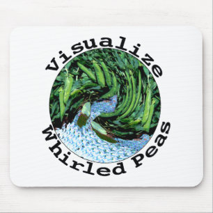 Tapis De Souris Visualisez les pois tourbillonnés Mousepad