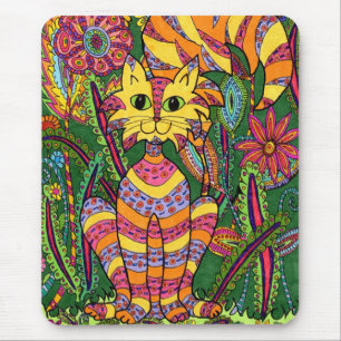 Tapis De Souris Vivid Garden Cat 2