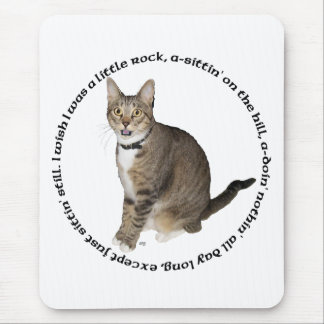 Tapis De Souris Vœux de chat tigré