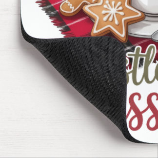 Tapis De Souris Vœux de pain d'épice et baisers de gui - Fêtes
