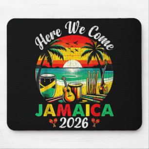 Tapis De Souris Voici la Jamaïque 2026 Filles Voyage Famille Été