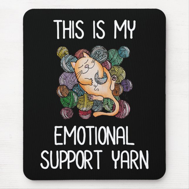 Tapis De Souris Voici Mon Fil De Soutien Émotionnel (Devant)