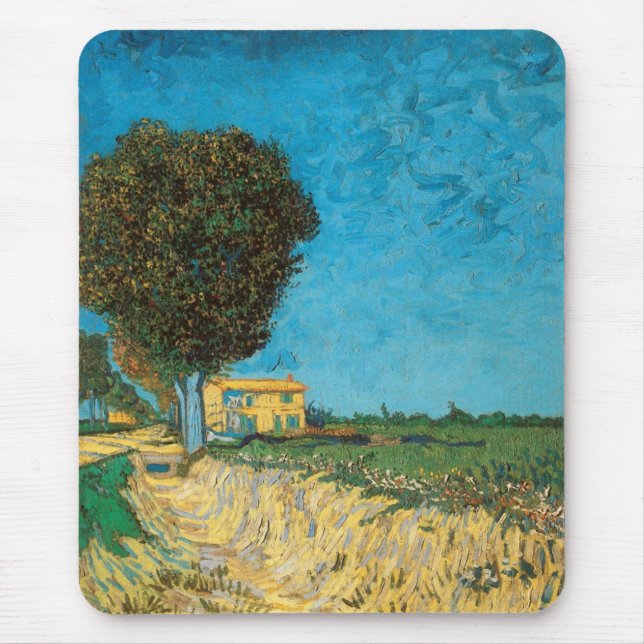 Tapis De Souris Voie près d'Arles, Vincent van Gogh (Devant)