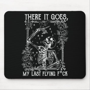 Tapis De Souris Voilà Mon Dernier Skeletons Volant Drôle Hallo