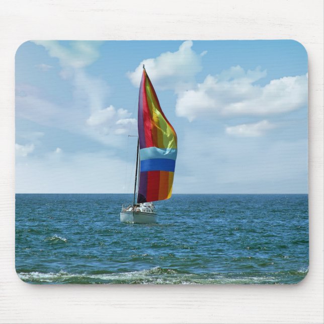 Tapis De Souris Voilier avec Rainbow Spinnaker (Devant)