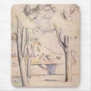 Tapis De Souris Voir à travers les arbres par Paul Cezanne, Art Vi