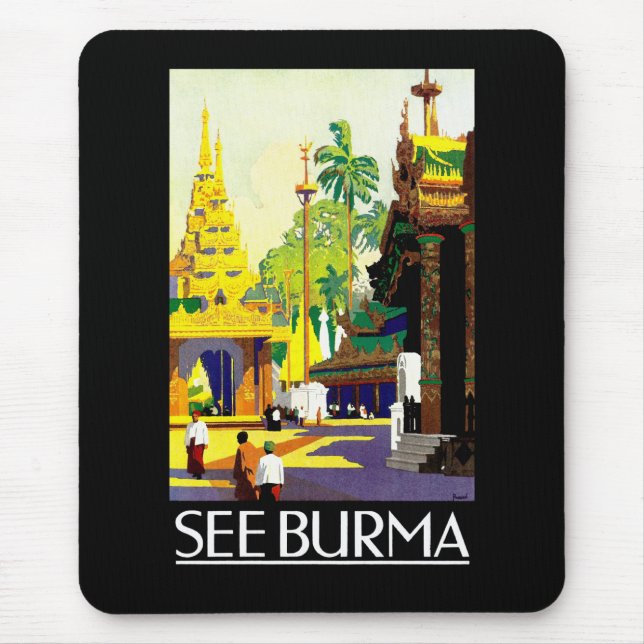 Tapis De Souris Voir Birmanie (Devant)