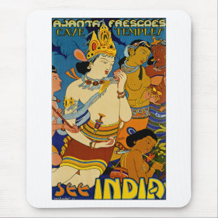 Tapis De Souris Voir Inde ~ Ajanta Frescoes