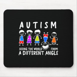Tapis De Souris Voir Le Monde D'Un Autre Angle Autisme Awa