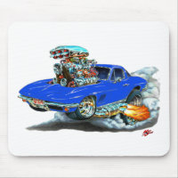Voiture 1966-67 de bleu de Corvette