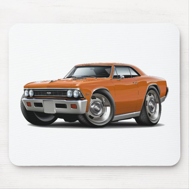 Tapis De Souris Voiture 1966 d'orange de Chevelle (Devant)