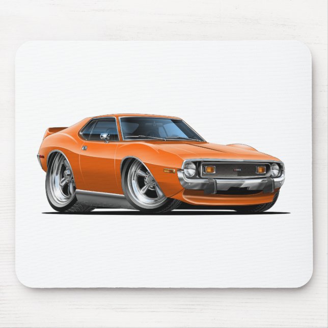 Tapis De Souris Voiture 1971-72 d'orange de javelot (Devant)
