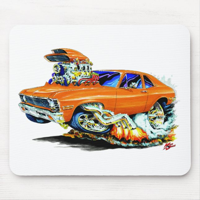 Tapis De Souris Voiture 1971-74 d'orange de nova (Devant)