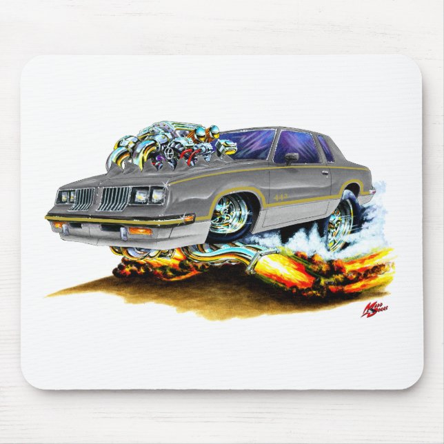 Tapis De Souris Voiture 1984-88 de gris de Hurst Olds (Devant)