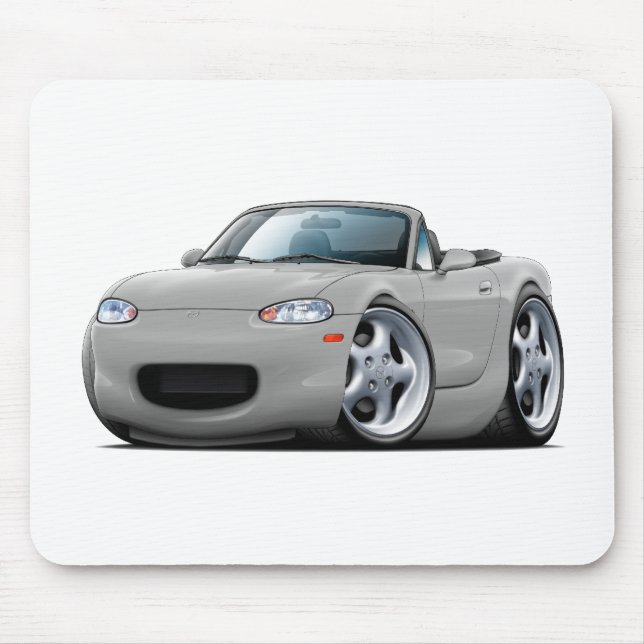 Tapis De Souris Voiture 1999-05 argentée de Miata (Devant)