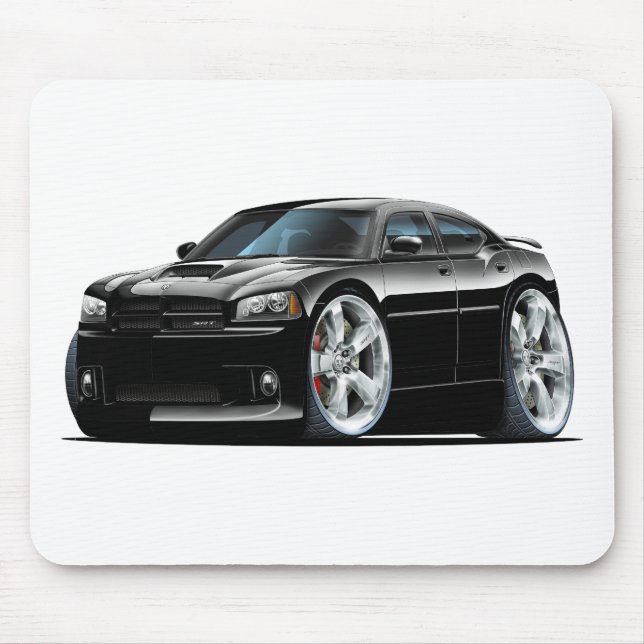Tapis De Souris Voiture 2006-10 noire du chargeur SRT8 (Devant)