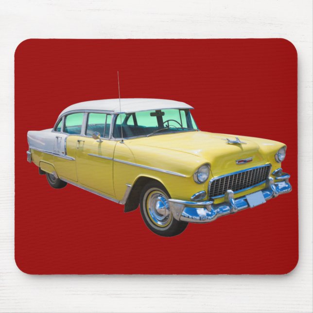 Tapis De Souris Voiture ancienne 1955 de Bel Air de Chevrolet (Devant)